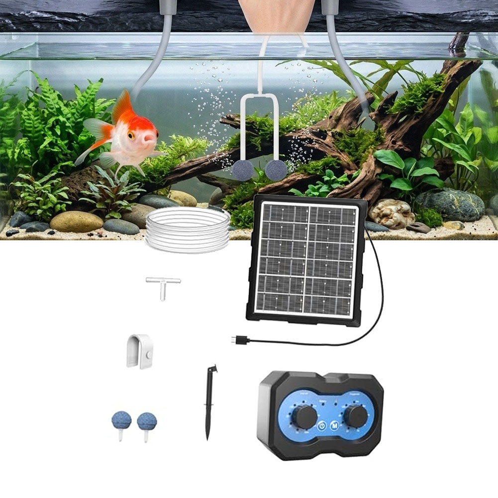 Solar Pond Aerator Oxygen Pump - Solar Pond Oxygenator 3W 6V Solar