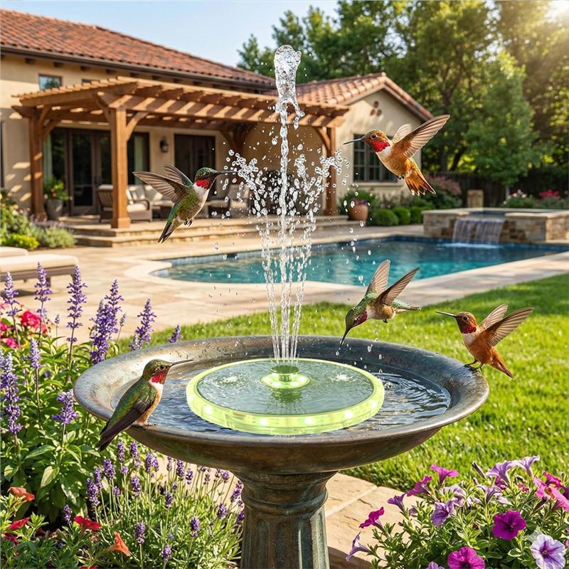 AT43-Floating Fountain Solar P - Floating Solar Fountain Water Pump 评论和价格