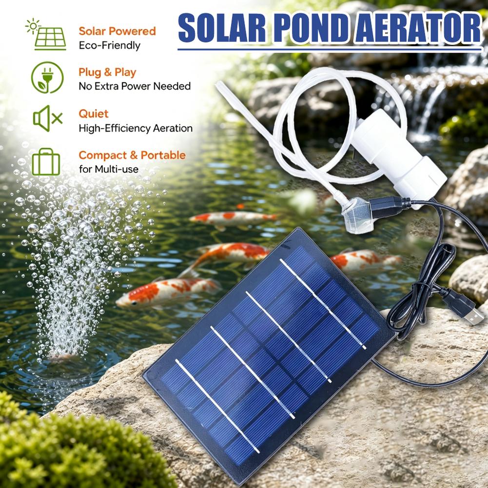 Solar Air Pump Aquarium Oxygen - Solar Pond Aerator Oxygen Pump 评论和价格
