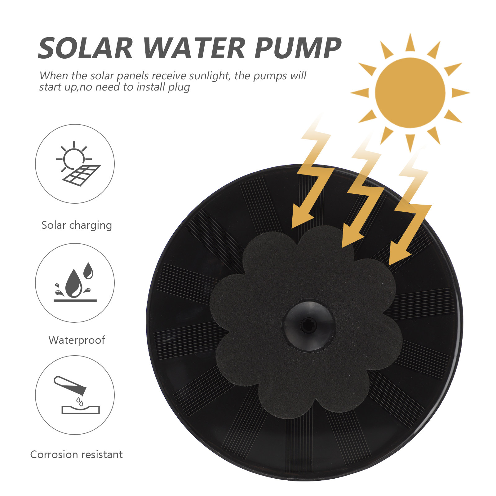 Floating Aerator for Pond Deco - Floating Solar Fountain Water Pump 评论和价格