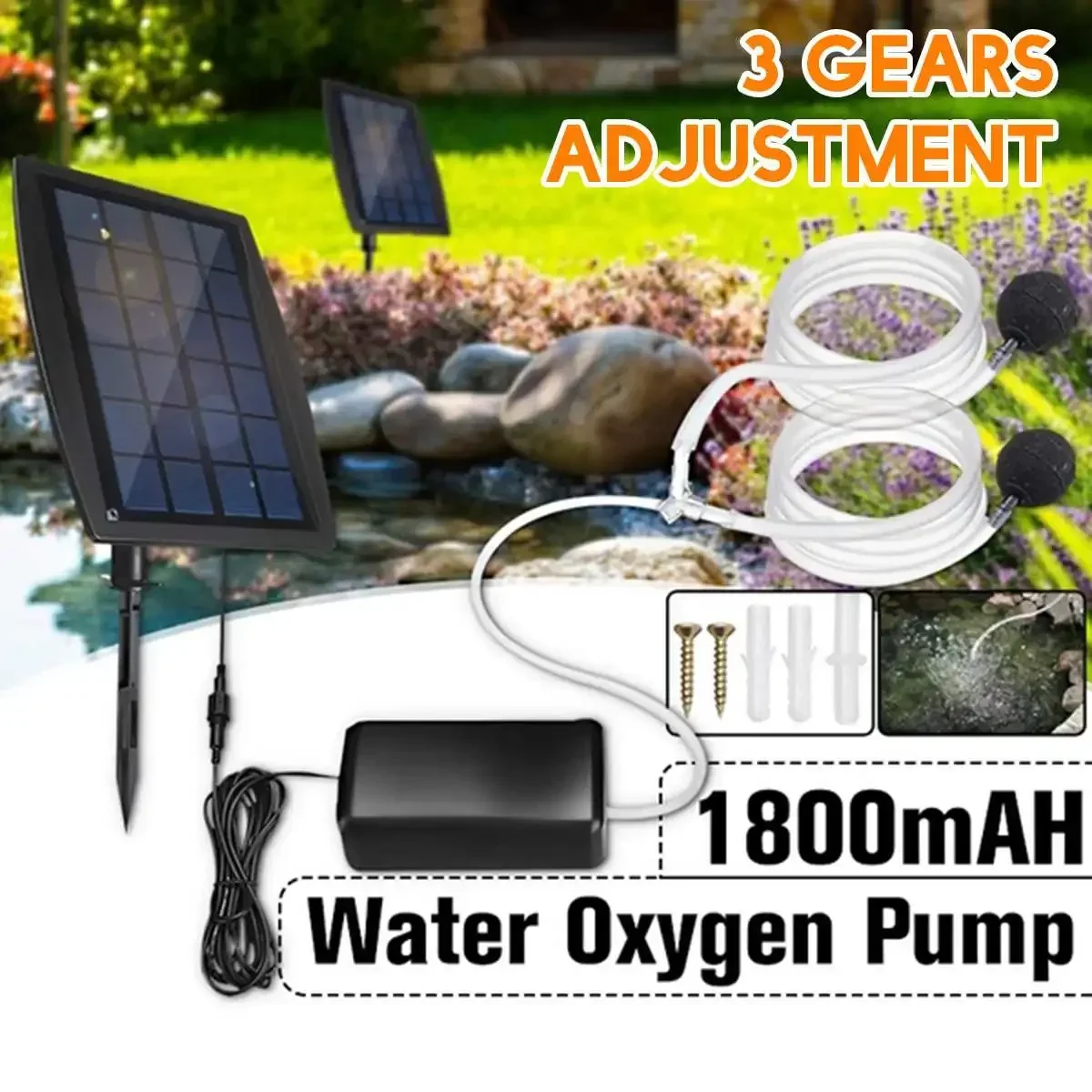 Solar Powered Oxygenator Oxyge - Solar Pond Aerator Oxygen Pump 评论和价格