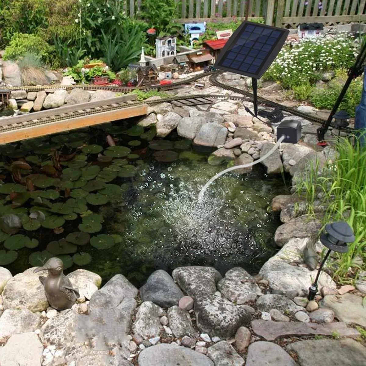 Solar Powered Oxygenator Oxyge - Solar Pond Aerator Oxygen Pump 评论和价格