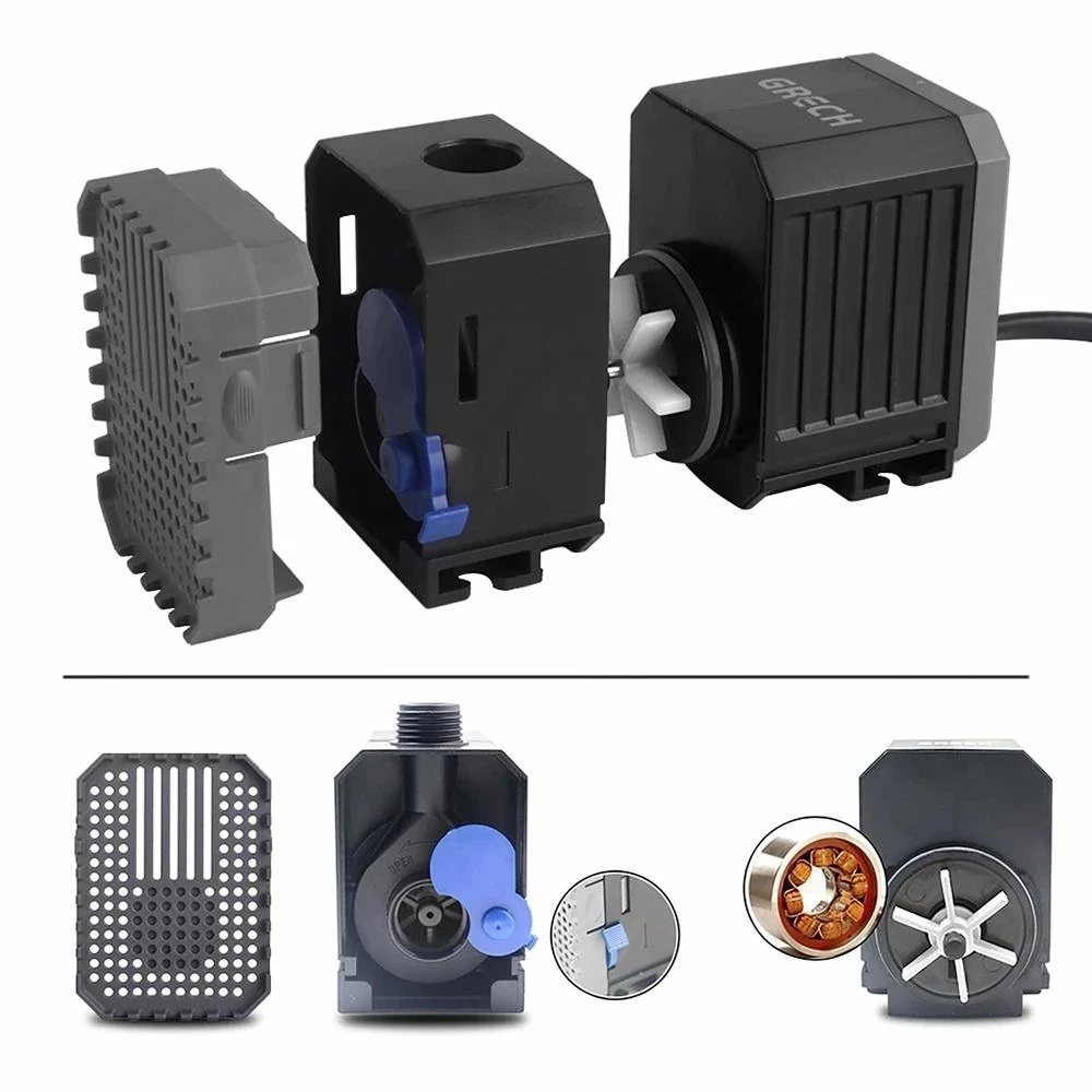 CN Plug Ultra Quiet Submersibl - Submersible Pond Pump 5000L H 评论和价格