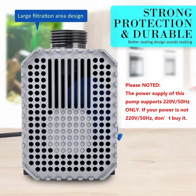 Ultra Quiet Submersible Aquari - Submersible Pond Pump 5000L H 评论和价格
