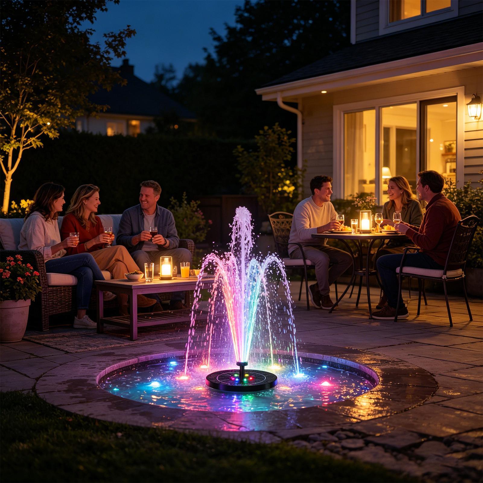 Floating Solar Bird Bath Fount - Floating Solar Fountain Water Pump 评论和价格